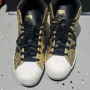 Adidas hi top superstar shell toe